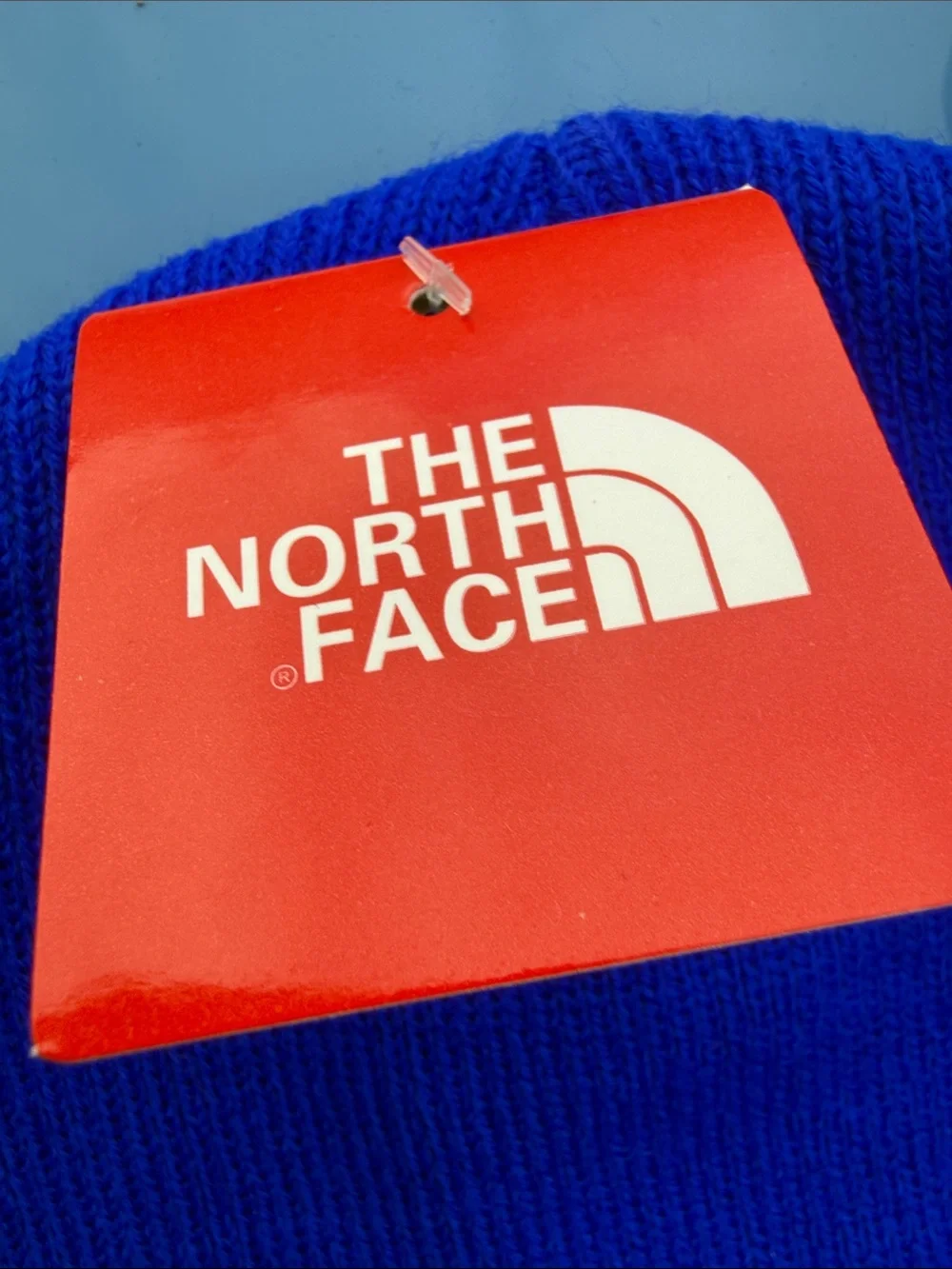 The North Face Men’s Cobalt Blue Logo Cuffed Beanie